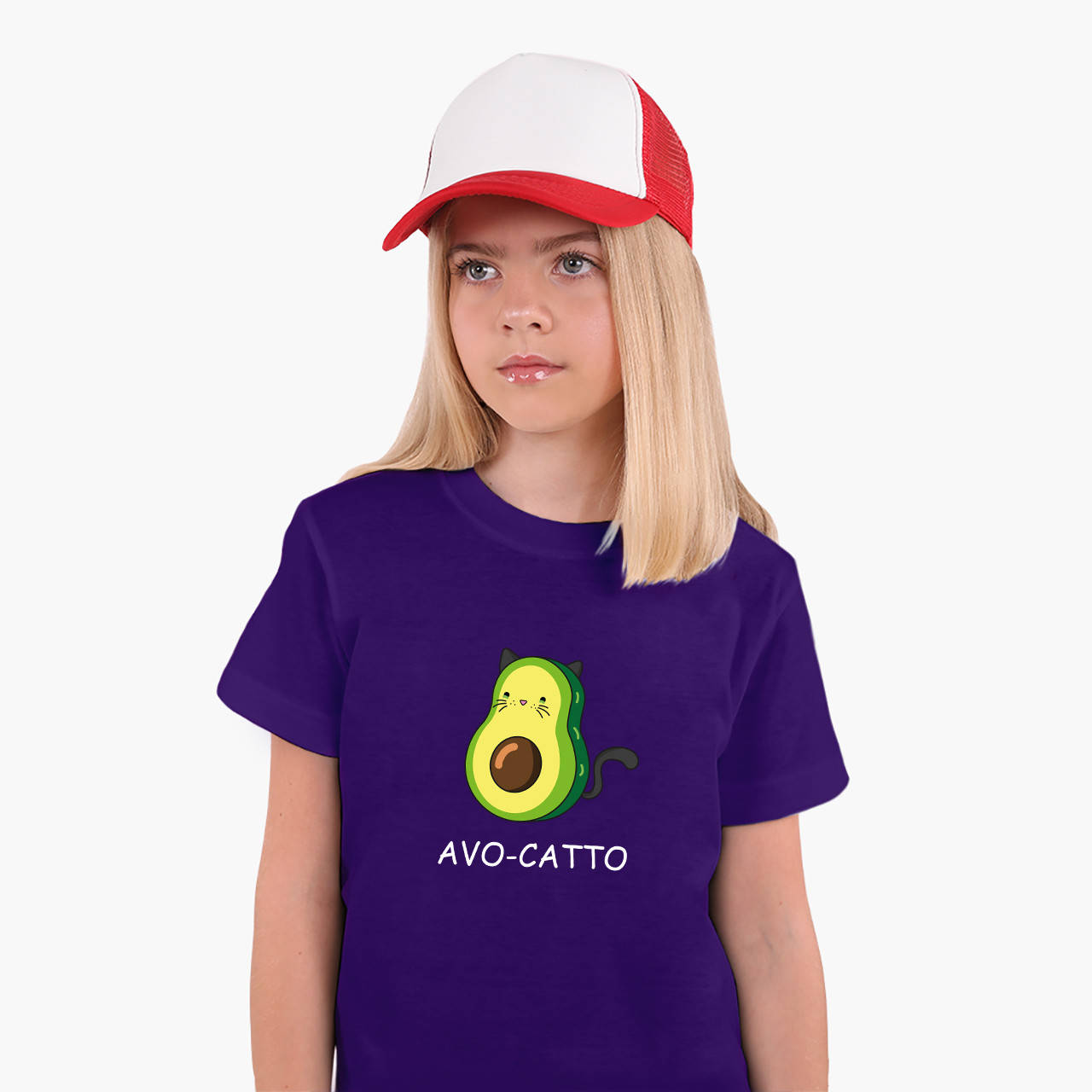 

Футболка детская для девочек Авокадо (Avocado) (25186-1372) Фиолетовый 140