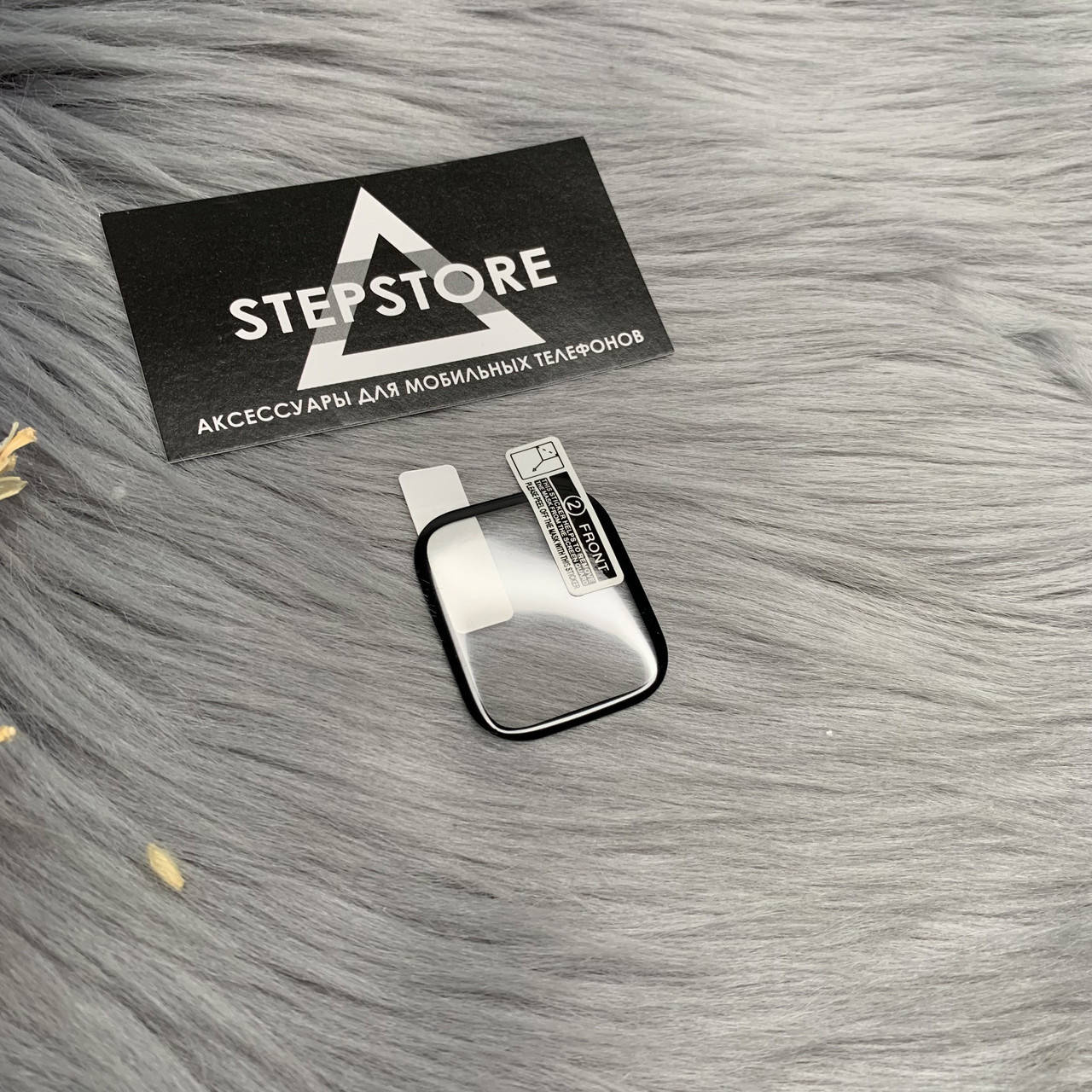 

Защитная плёнка для Apple Watch 40 mm мм series 4 5 6 SE с черной рамкой скруглёнными краями