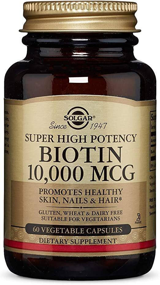 

Биотин, Biotin, Solgar, 10000 мкг, 60 капсул (SOL-52387)