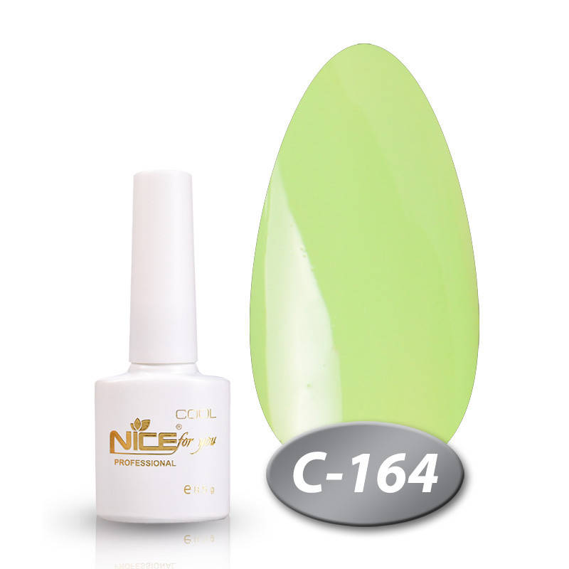 

Гель-лак Nice for you Cool C-164 салатовый 8,5 мл