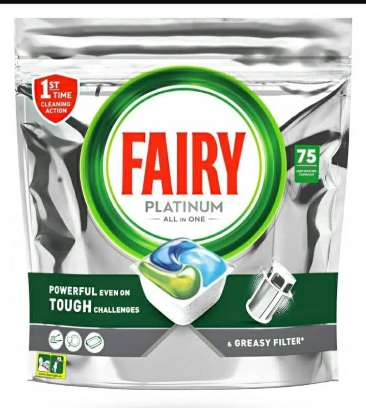

Fairy Platinum 75 шт капсулы для посудомоечной машины