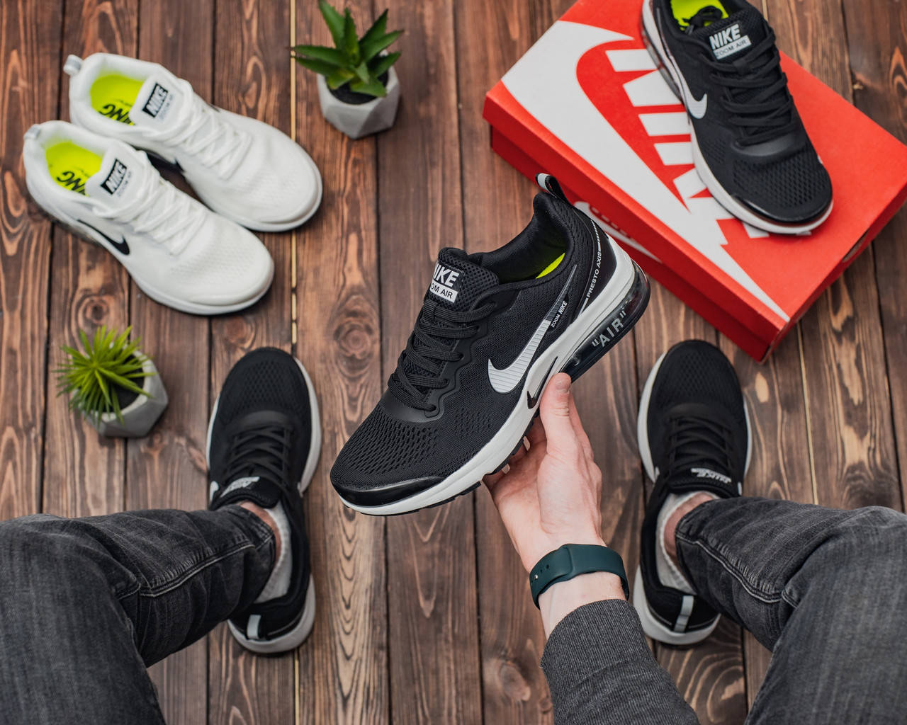 

Мужские кроссовки Nike Air Presto AXIS Black-White, Черно-белый