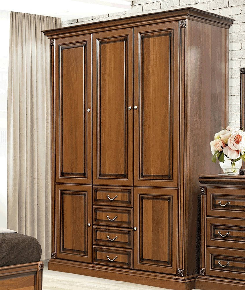 

Шкаф 3х дверный Мира Скай орех