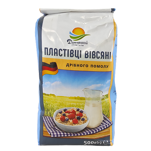 

Пластівці Хаферфлокен вівсяні дрібного помолу Haferflocken 500g 20шт/ящ (Код : 00-00003175)