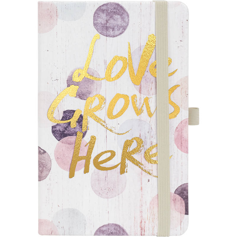 

Блокнот A5 96арк. кліт. "Partner Love grows here" №8617-08/Axent/
