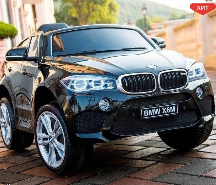 

Детские электромобиль машина на аккумуляторе для детей Bambi Джип BMW X6M (JJ2199EBLR) Черный
