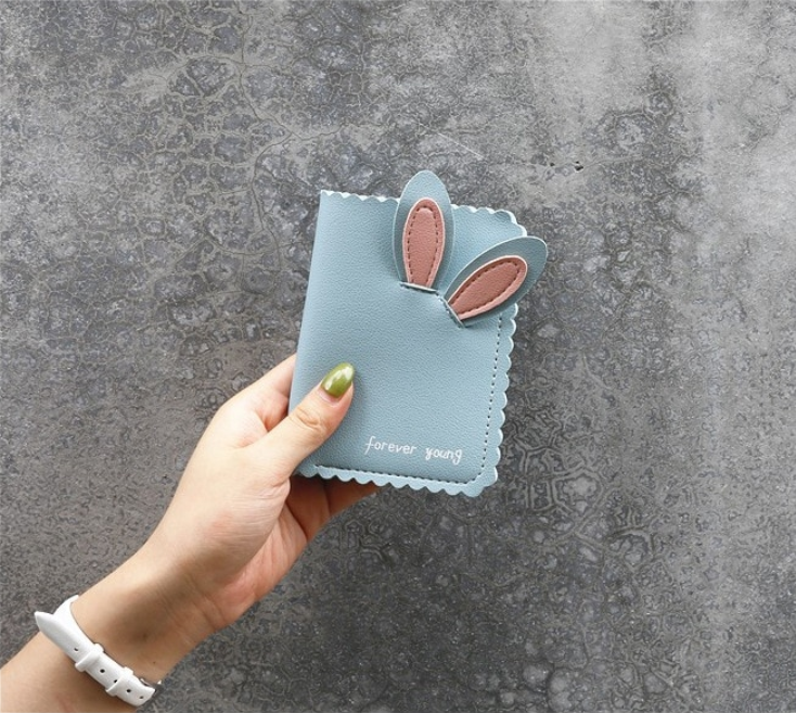 

Милый женский кошелек с ушками кролика, цвет как на фото, 11,5*9*3 см