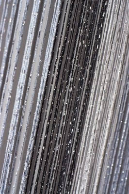 

Шторы нити радуга дождь 1+7+9 белый+серый+черный