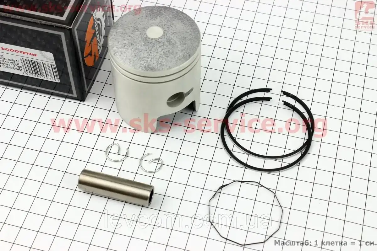 

Поршень, кольца, палец к-кт Suzuki AD100/110 52,5мм +0,50 (палец 12мм)