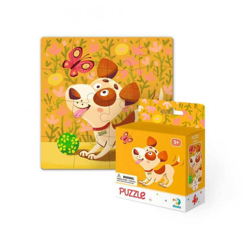 

Пазлы картонные (3-4 года) "Собачка" 300111 (40) "Dodo", 16 элементов, в коробке