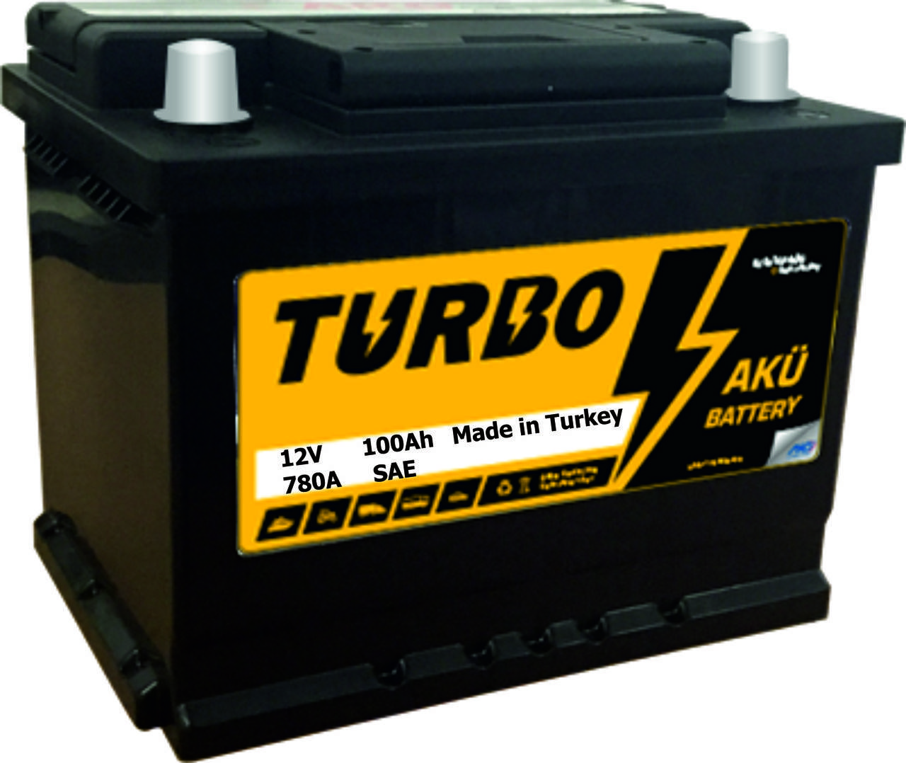 

Аккумулятор Turbo Asia 100Ah R+ 780A