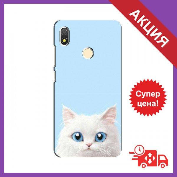 

Чехол для TECNO POP 3 / Бампер на TECNO POP 3 / Чехол для Техно (Белый кот)