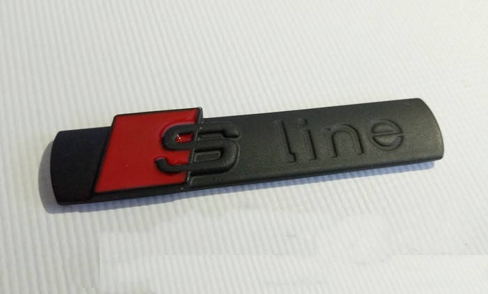 

Шильдик эмблема Sline (black) для Audi