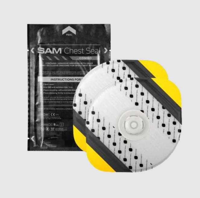 

Окклюзионная повязка грудная SAM CHEST SEALS COMBO двойная (для входного и выходного отверстия)