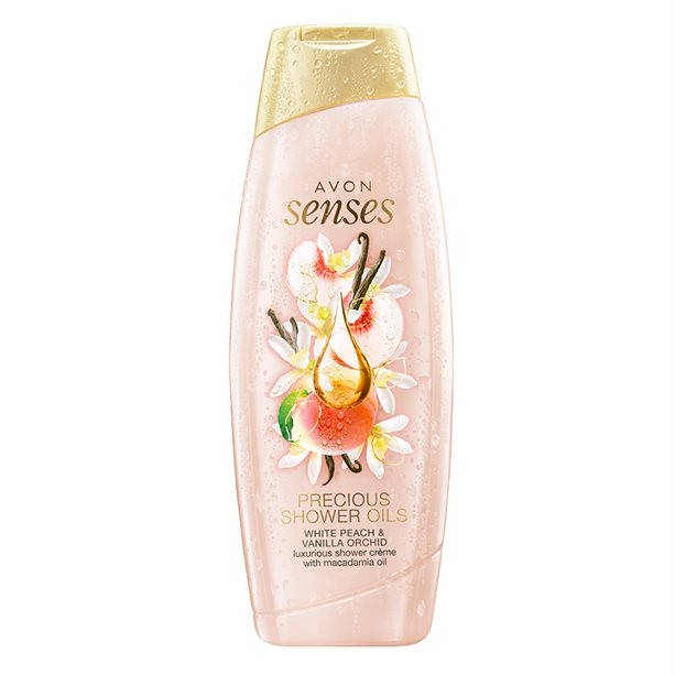 

Крем-гель для душа Драценные масла Senses Avon с белым персиком и ванильной орхидей, 500 мл