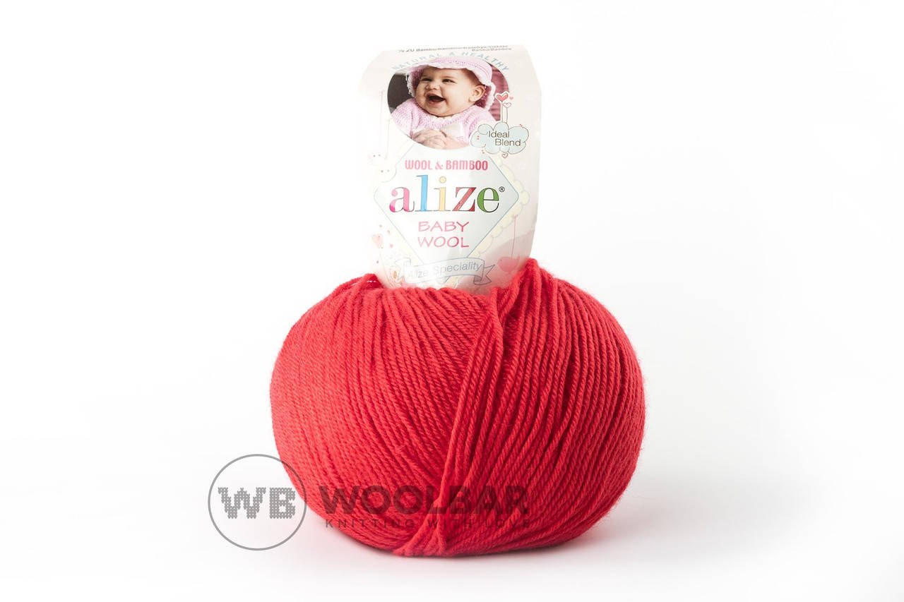 

Пряжа Alize Baby Wool 56 красный