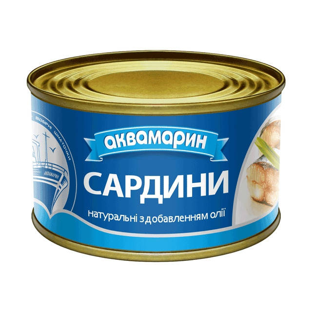 

АКВА Сардина Натуральна Д/О 230г НП