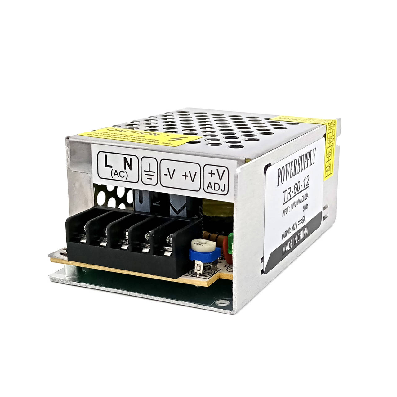 

Блок питания BIOM TR-60 60Вт 12В 5А Металл IP20 Стандарт