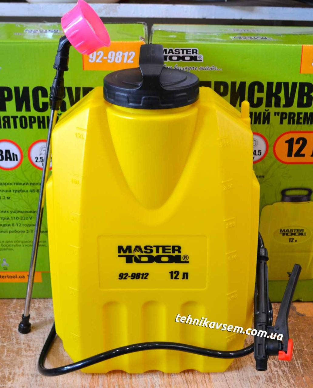 

Опрыскиватель аккумуляторный 12л Masrtertoo 92-9812, Желтый
