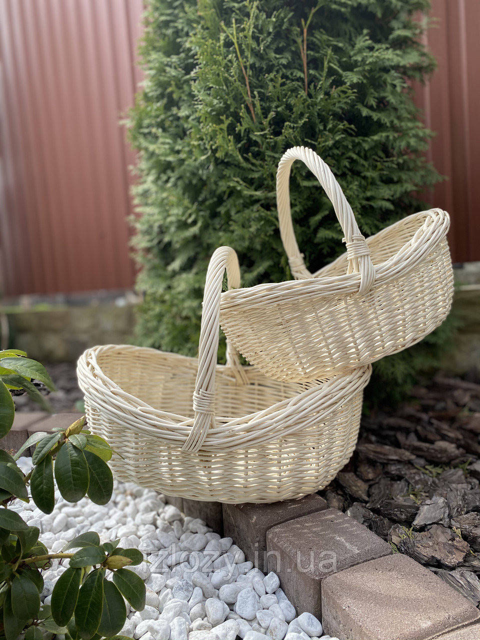 

Плетеный набор для пасхи из белой лозы "Лодочка 2"