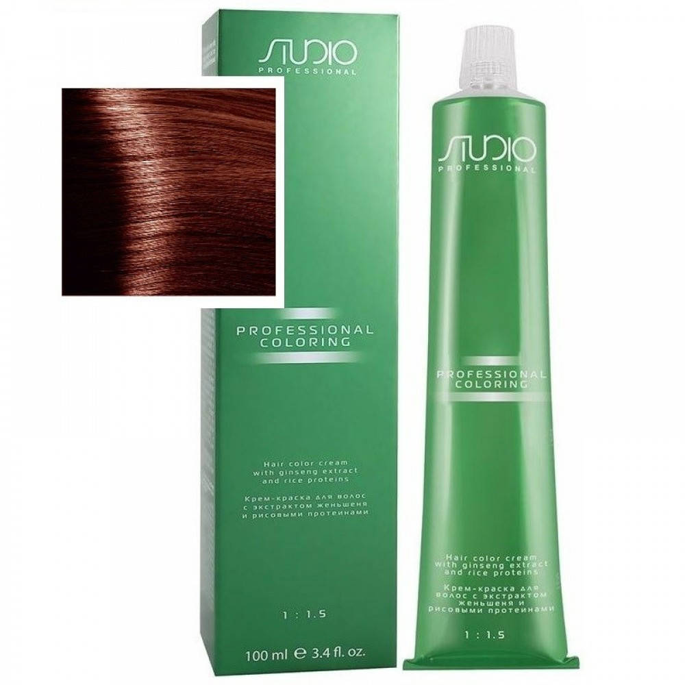 

Крем-Краска Для Волос KAPOUS Studio 7.4 Медно-Коричневый Блондин, 100 Мл