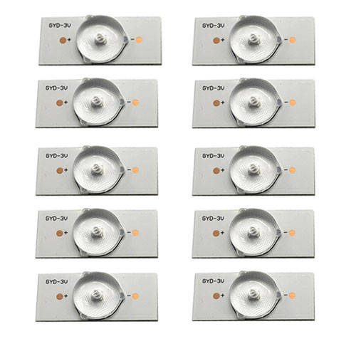 

10x LED сегмент 3В для планки лампы подсветки ЖК телевизора
