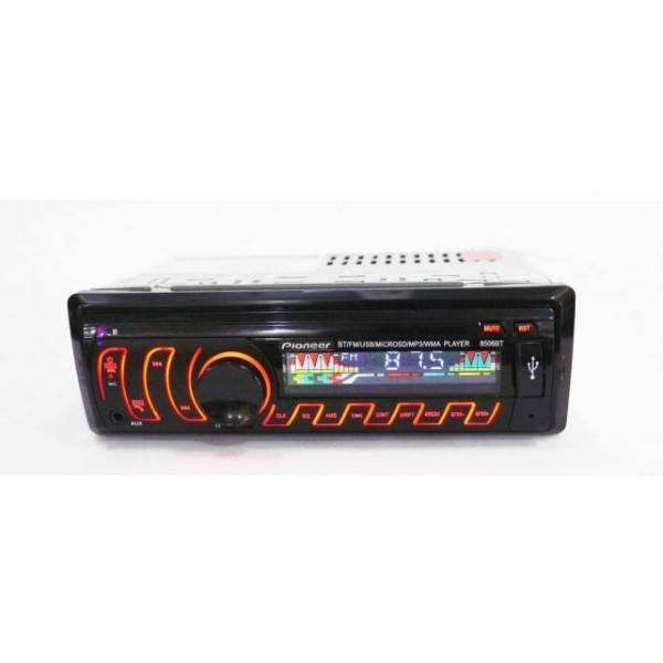 

Автомагнитола Pioneer 1DIN Bluetooth Usb RGB Fm Aux Однопиновая магнитола 40х50W NEW