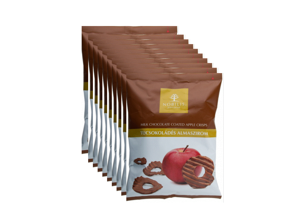 

Упаковка конфет Nobilis яблочные чипсы в молочном шоколаде Barry Callebaut 50г* 10шт ( 5997690710126)