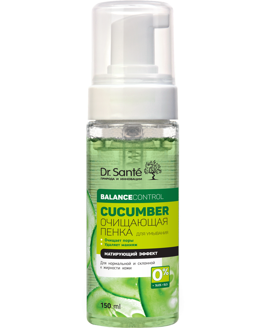 

Очищающая пенка для умывания 150мл Dr.Sante Cucumber