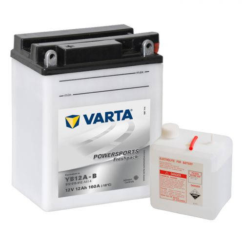 

YB12A-B VARTA FUN Мото аккумулятор 12 А/ч, 160 А, (+/-), 136х82х160 мм