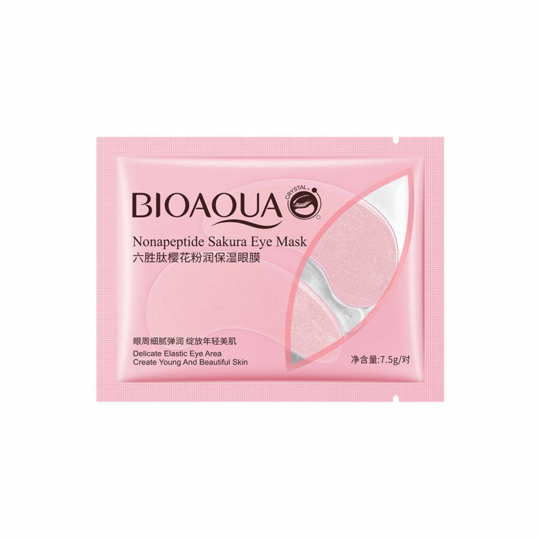 

Одноразовые гидрогелевые патчи для глаз с сакурой Bioaqua Nonapeptide Sakura Eye Mask