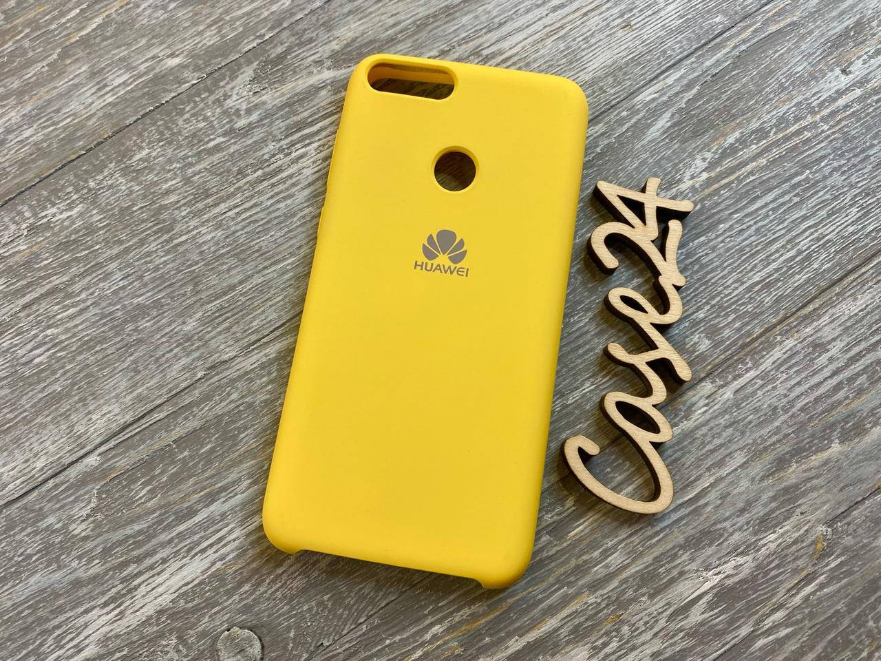 

Чехол Soft touch для Huawei P Smart (8 цветов) желтый