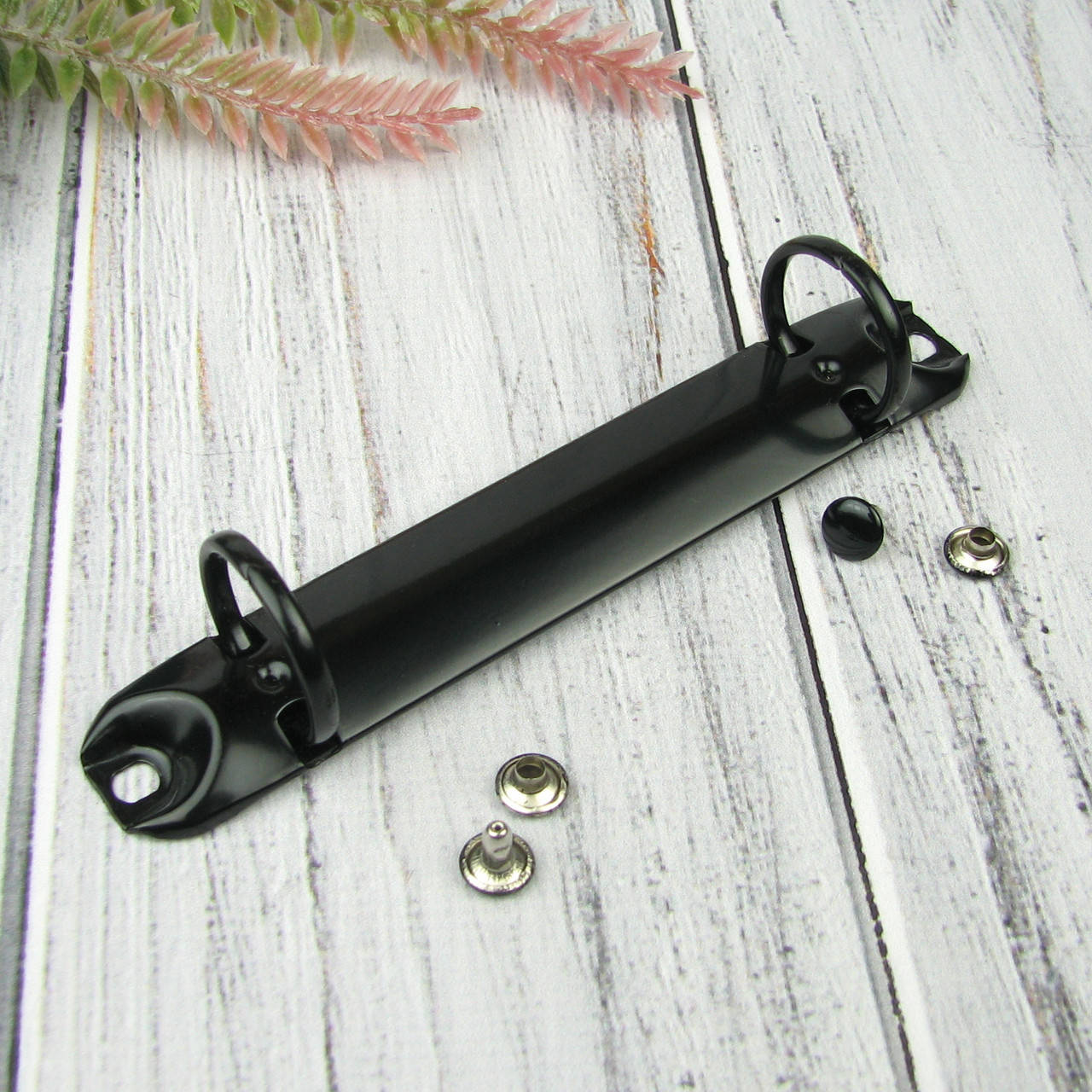 

Кольцевой механизм В7 черный на 2 кольца 123/20мм с креплением заклепки (KMX019)