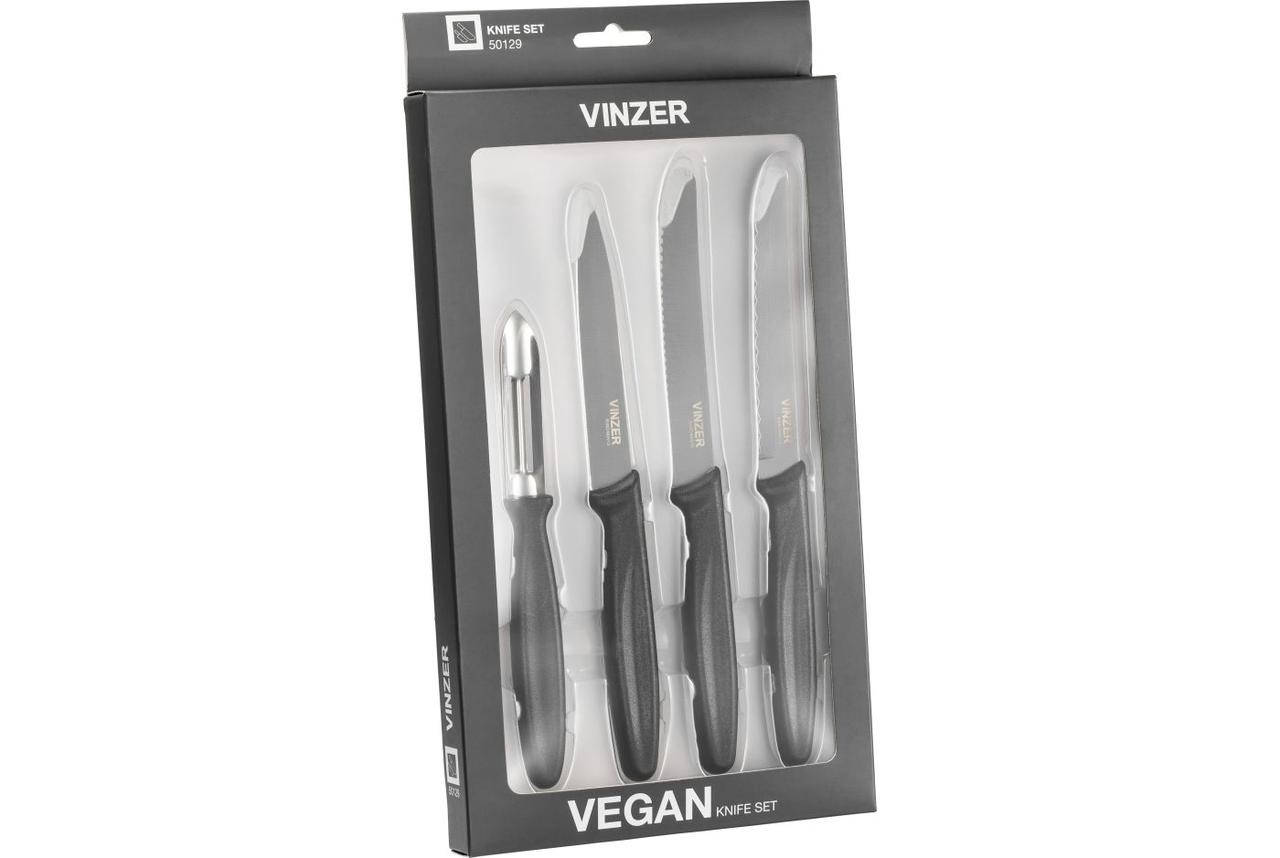 

Набір ножів VINZER Vegan з овочечисткою 4 пр. (50129)