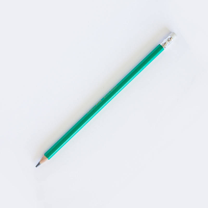 

Карандаш простой с резинкой, Зелёный