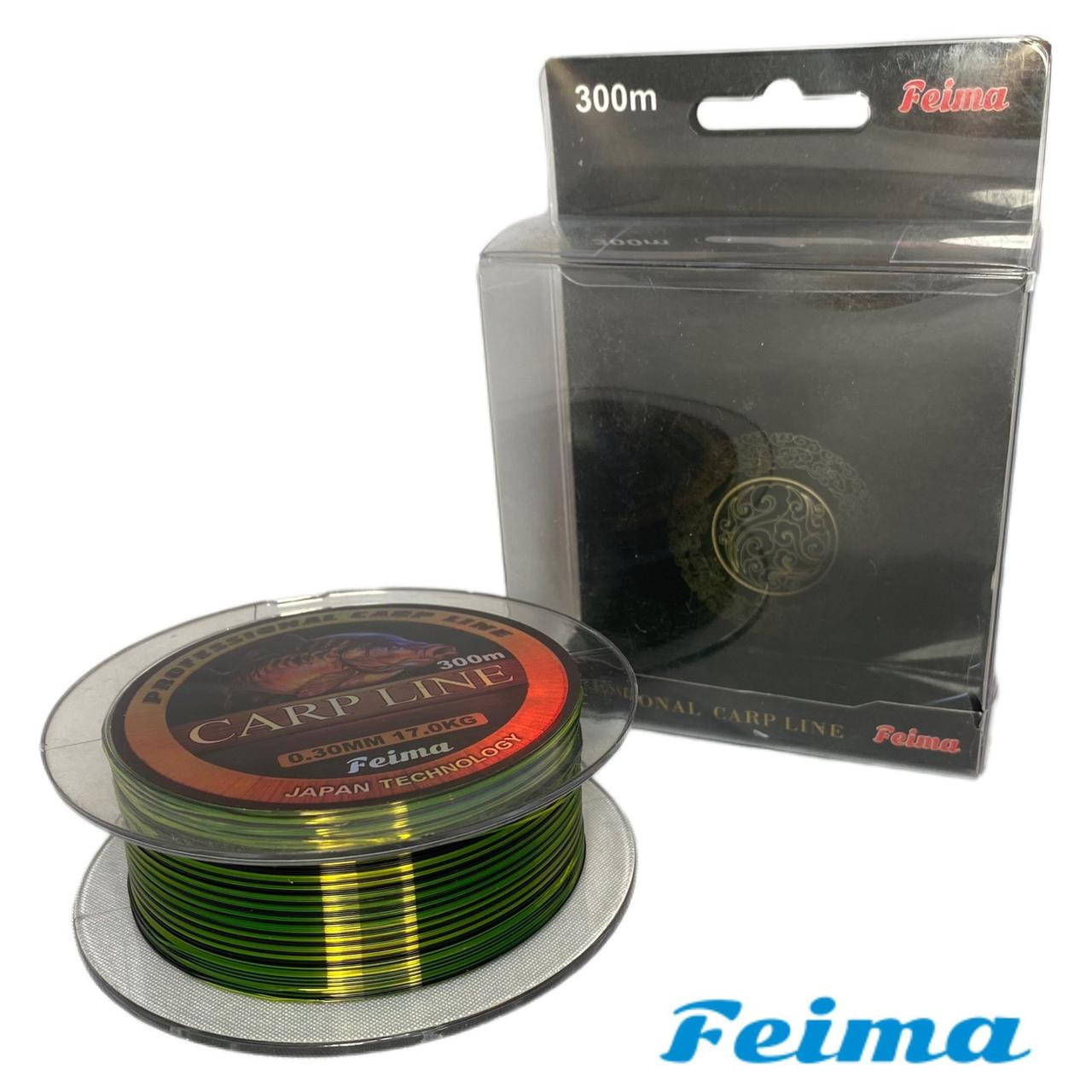 

Леска Feima Carp Line 0.35 - 0.40 mm 300 m, Разные цвета