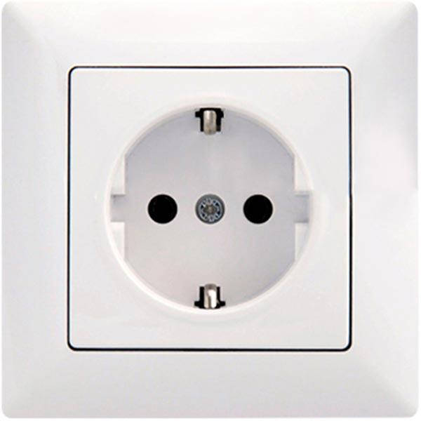 

Розетка 1-на з/з білий Visage Gunsan