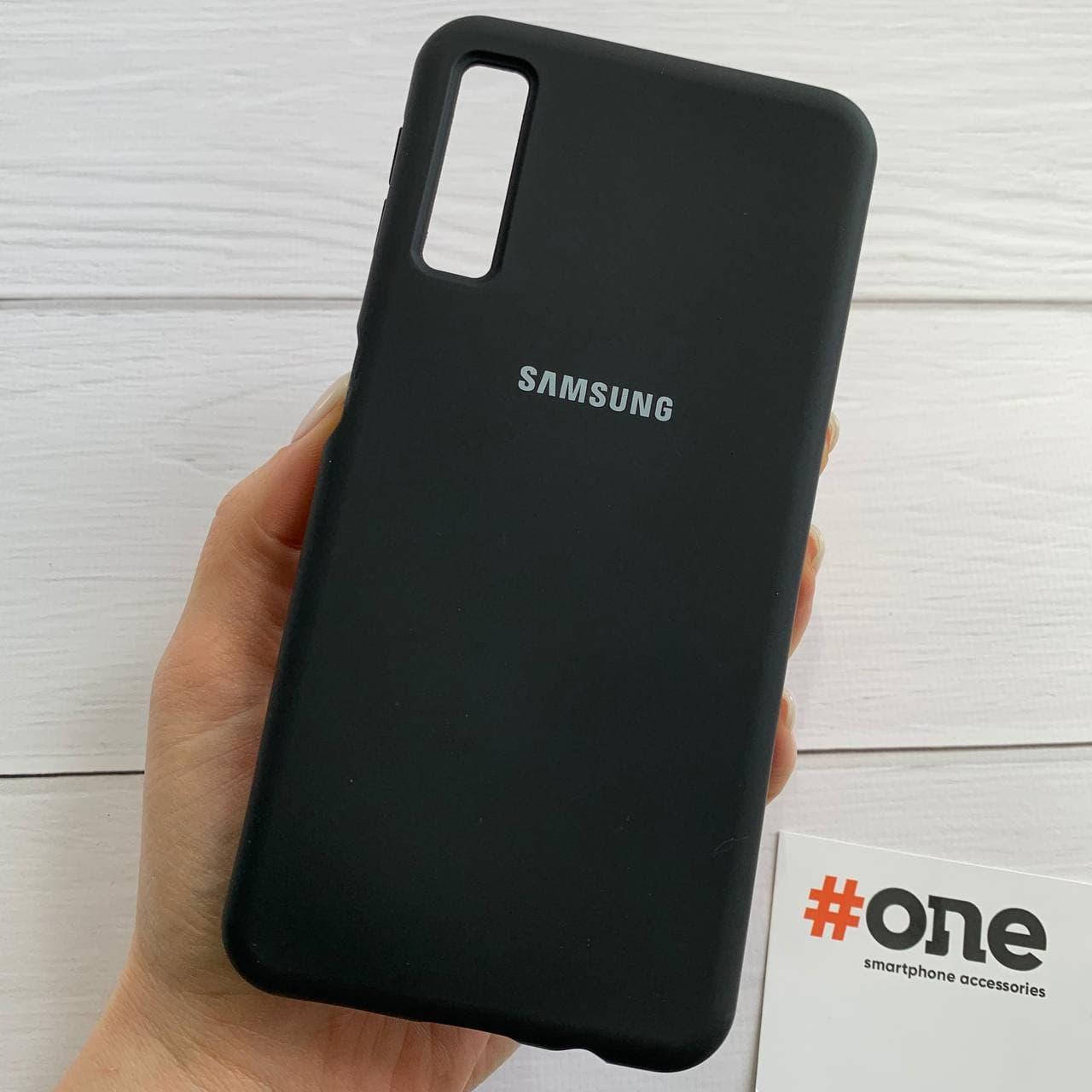 

Чехол для Samsung Galaxy A7 2018 A750 с микрофиброй бархатный внутри чехол на самсунг а7 A750 черный Full