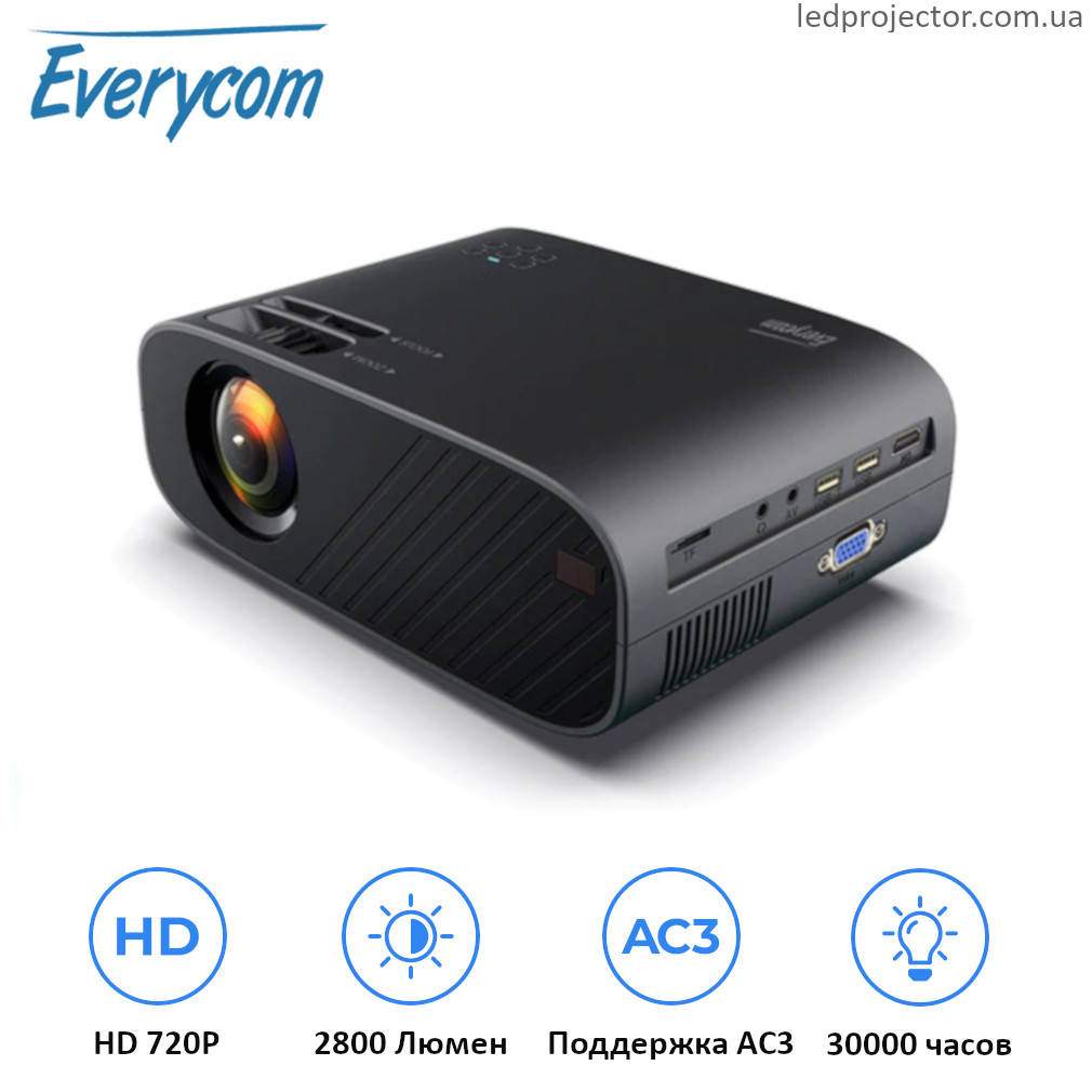 

HD LED проектор Everycom M7 Plus (basic version)