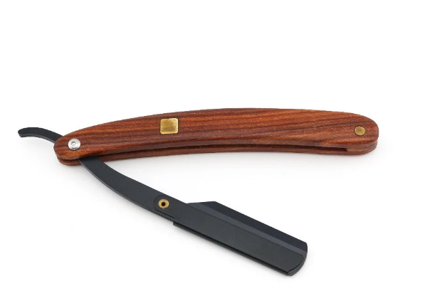 

Парикмахерская опасная бритва,деревянная ручка