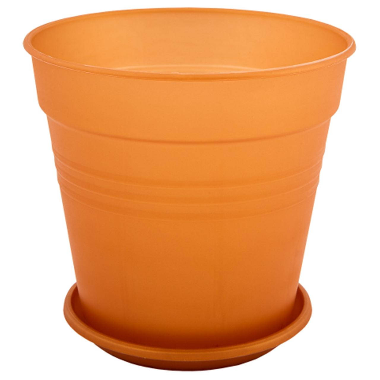 

Вазон Глория круглый с подставкой 11х10.2 см 0.6 л бронзовый Алеана