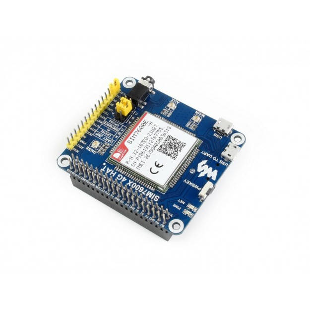 

4G / 3G / 2G / GSM / GPRS / GNSS HAT SIM7600E-H для Raspberry Pi