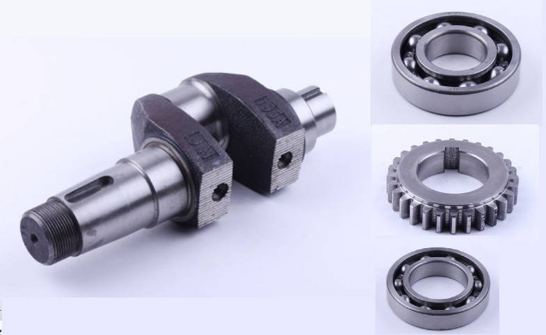 

Коленвал в сборе с подшипниками и шестерней ZUBR двигателя 195N