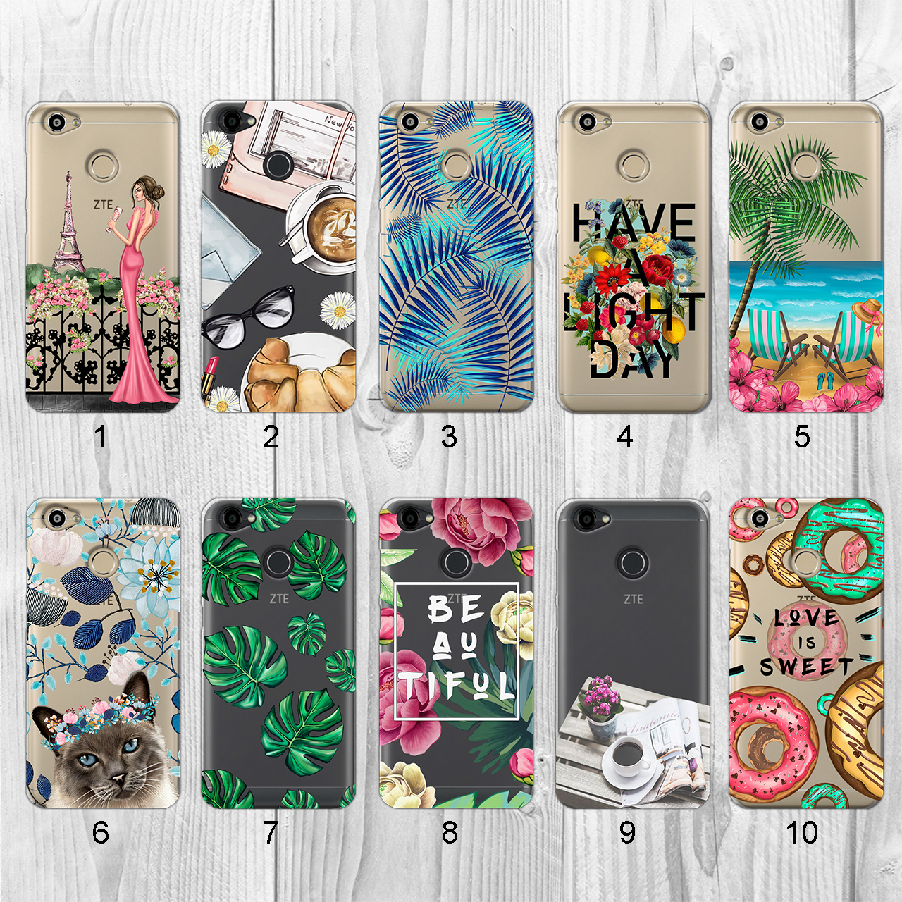 

Силиконовый чехол с рисунком для ZTE Blade A6 (new collection)