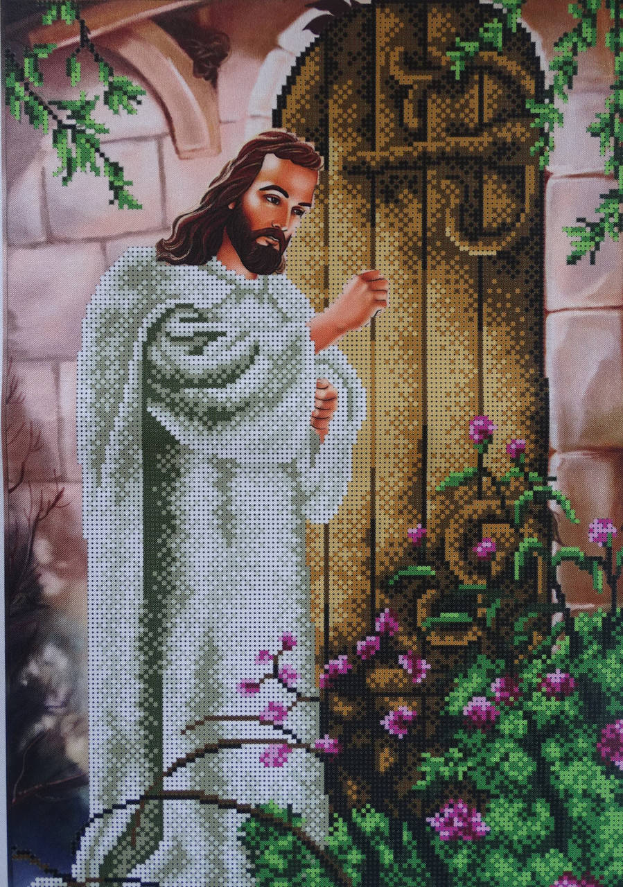 

Схема для вишивки бісером "Ісус стукає у двері" БА-636