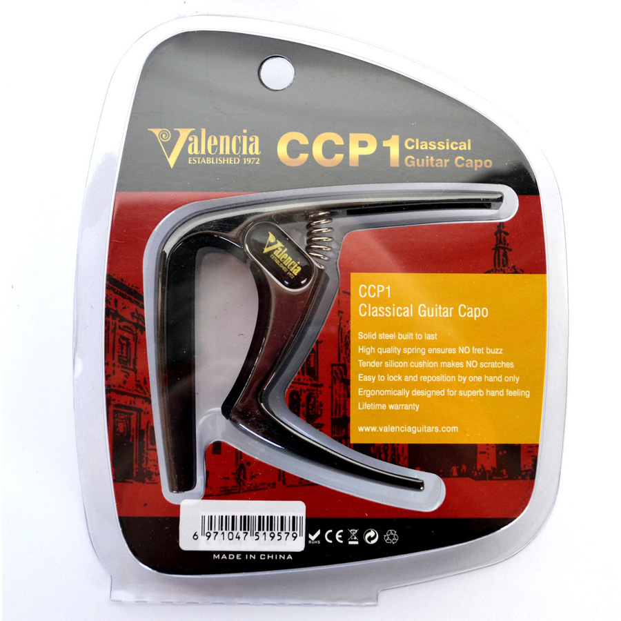 

Каподастр для Классической Гитары VALENCIA CCP1-BK