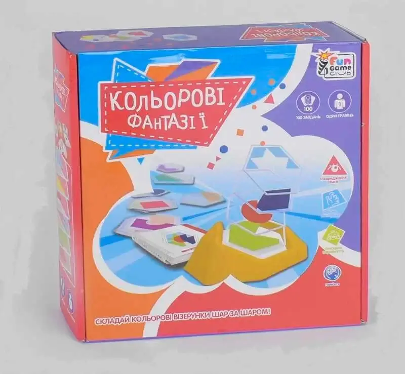 

Гр Развивающая игра UKВ-В 0041 "Кольорові фантазії" (12) "4FUN Game Club" в коробке