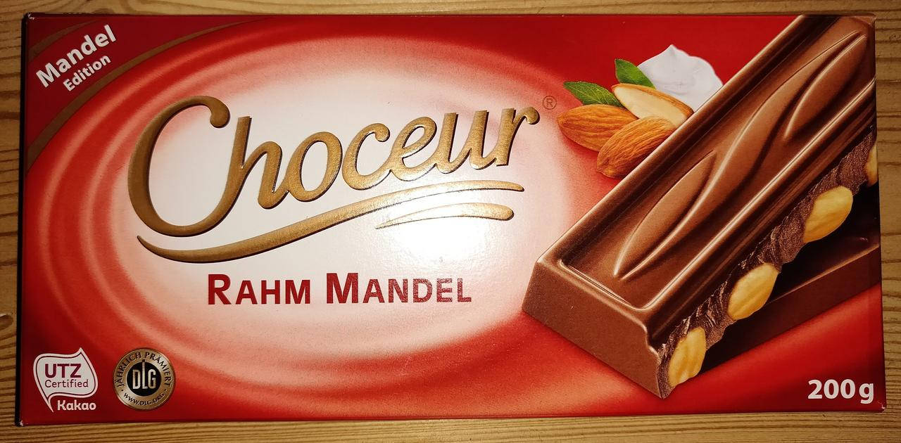 

Молочный шоколад Choceur Rahm Mandel 200г