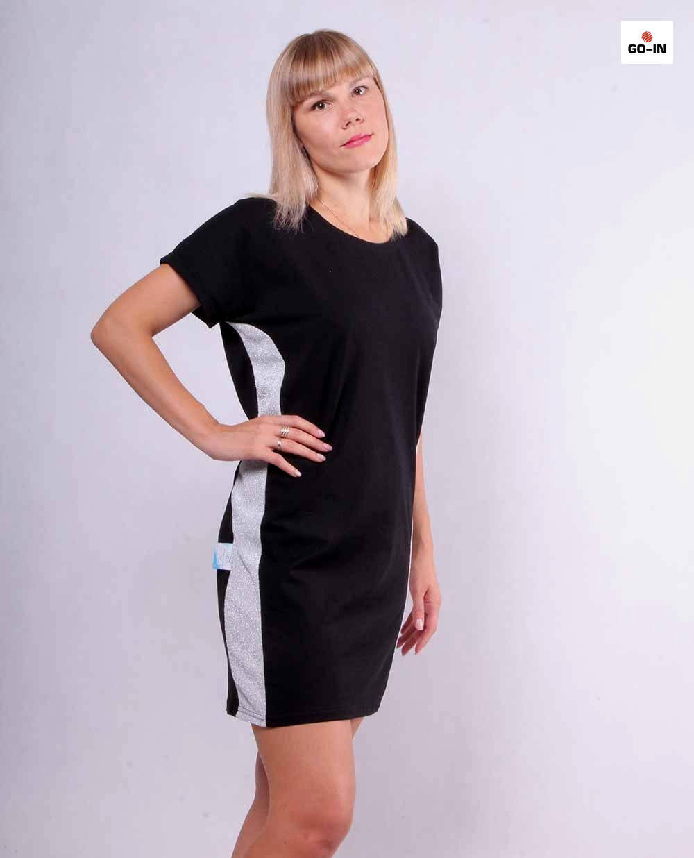 

Платье женское летнее однотонное короткое