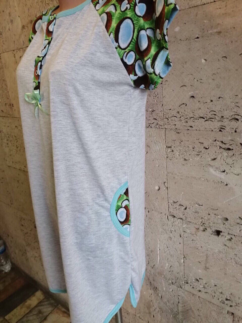 

Женская ночная рубашка для кормящих 104-108 размер